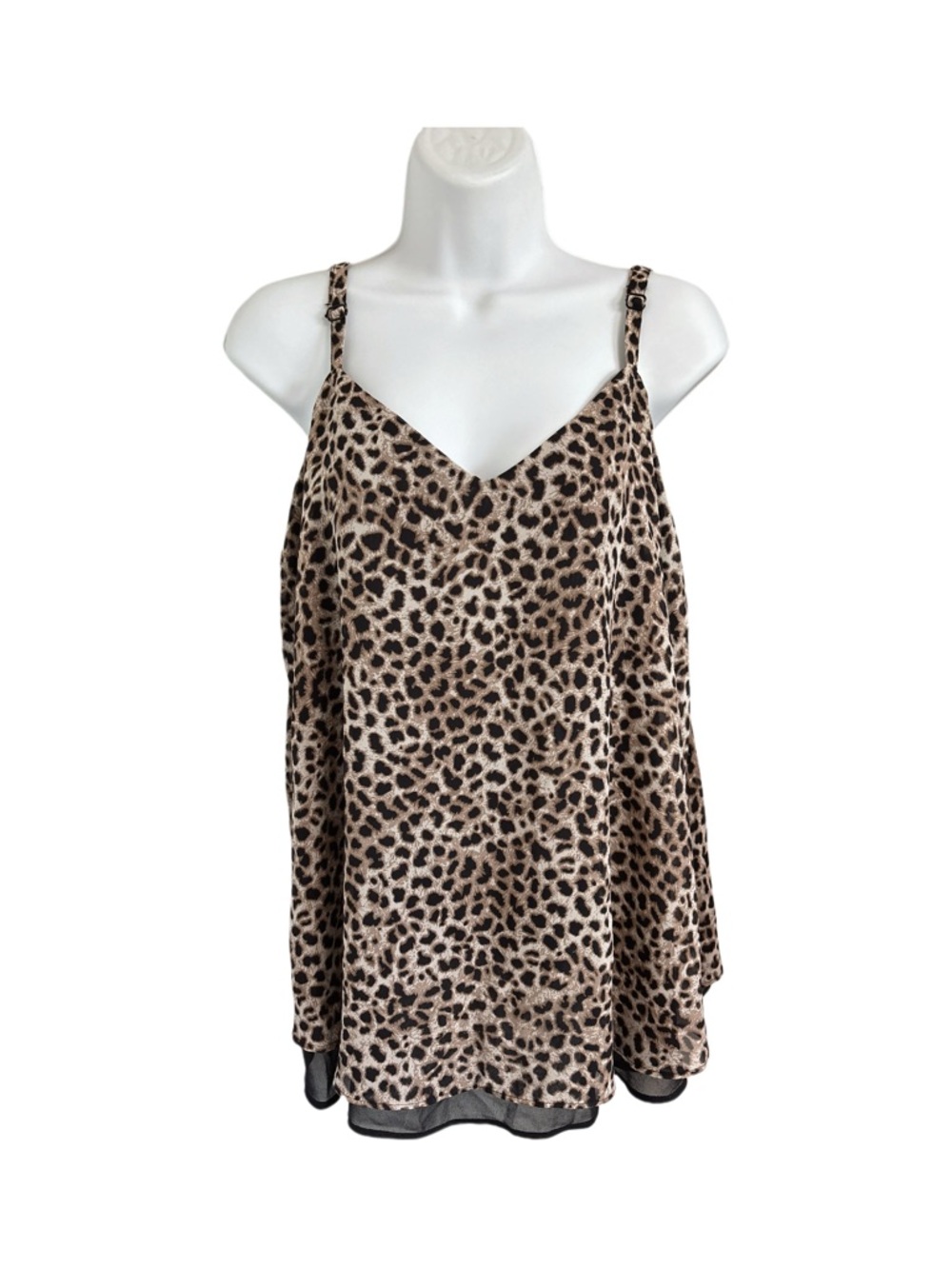 torrid Leopard Print Camisole Star Girl Rockstar Grunge Mobwife Brown Black 0X